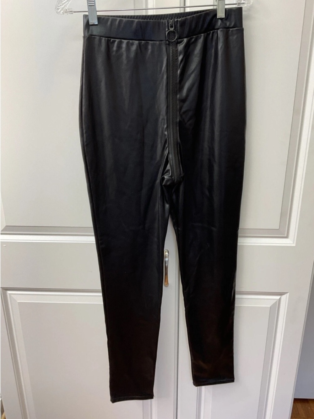 Lovehoney Fierce Fierce Wet Look Zipper Leggings Size Large 10/12